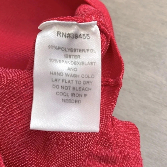 NWOT Coral Bodycon Bandage Racerback Dress, Size L - Picture 8 of 8